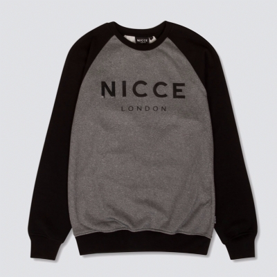 Nicce Linear Tech SweatShirt Grey